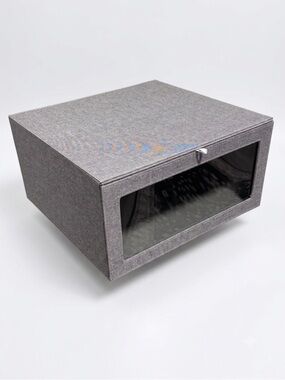 Cambridge Drop-Front Sweater Box in Grey - The Container Store EUC
